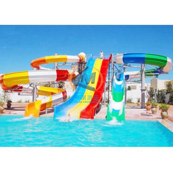 Fiberglass Large Pool Slide Swimming Pool Water Slide With Pool