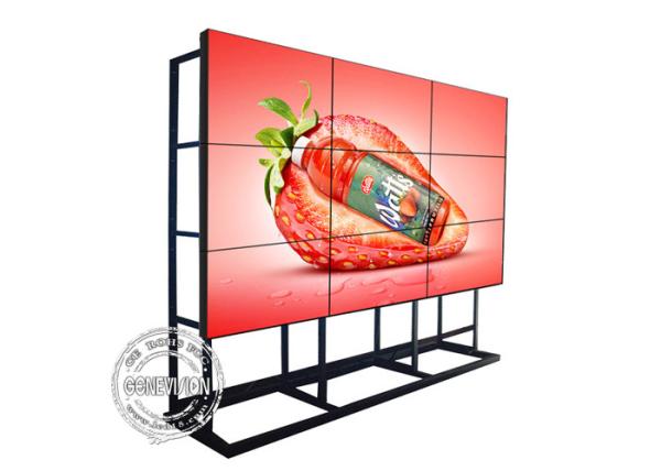 500cd/m2 4x4 55 parede video do LCD com suporte do assoalho