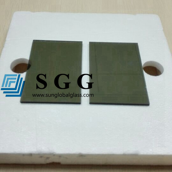 Top quality 5.5mm light grey reflective glass sheet