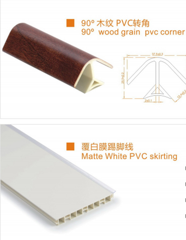 PVC обходя в оболочке водоустойчивую доску обхода MDF плакирования для офисного здания