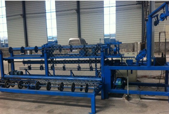 3 width Full Automatic Single Wire feeding Chain Link Fence making Machine