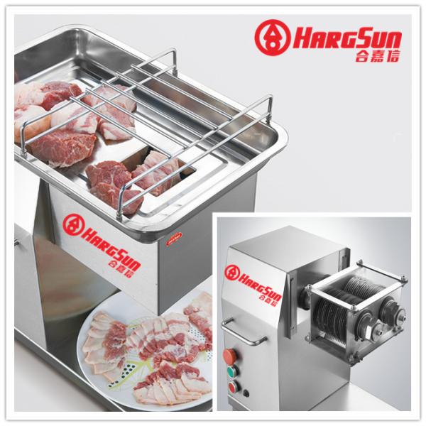 Máquina 500kg/H do cortador da carne do anúncio publicitário da espessura 3mm para o supermercado