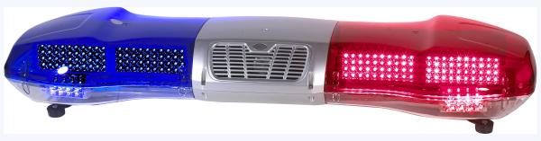Vehicle Warning Light Bars with Siren & Speaker , 48 Red And Blue Led Light Bar