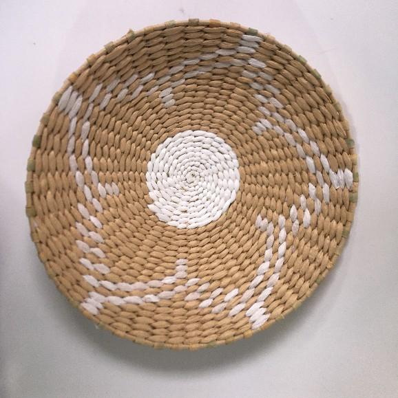 New Design High Quality Wholesale Seagrass Wicker Wall Baskets Wall Plates Hanging Decor Items