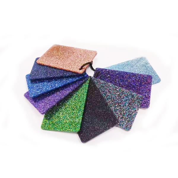 Пластмасса яркого блеска перспекса красочного золота пинка голубая покрывает 25mm