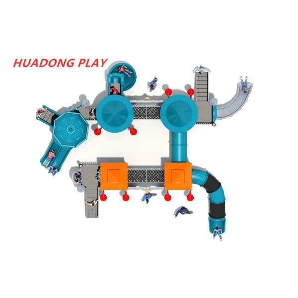 European And Korea Castle Outdoor Playground Slides Kid Plastic Amusement Park