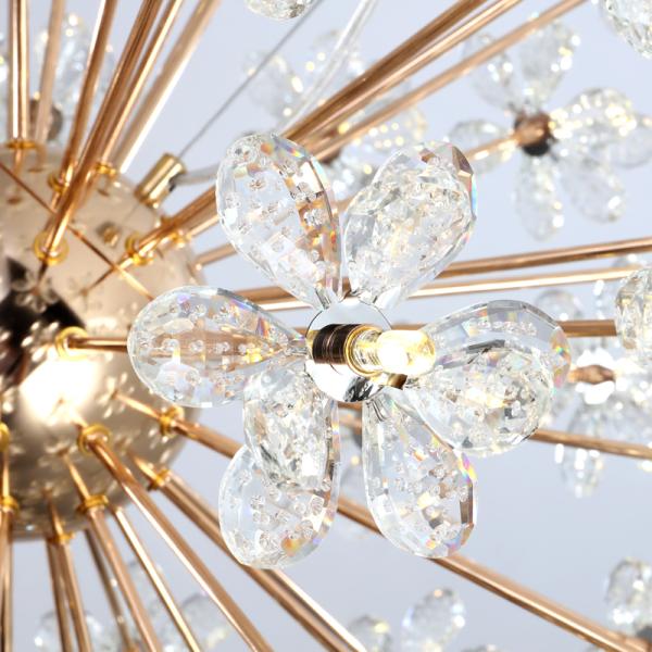 Ring ceiling lamp modern crystal chandeliers decor for home kitchen bedroom living dining Dandelion Chandelier(WH-MI-280