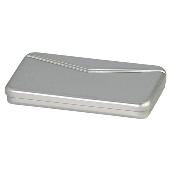 Child Resistant Rectangular Tin Box With Printed And Embossed Logo