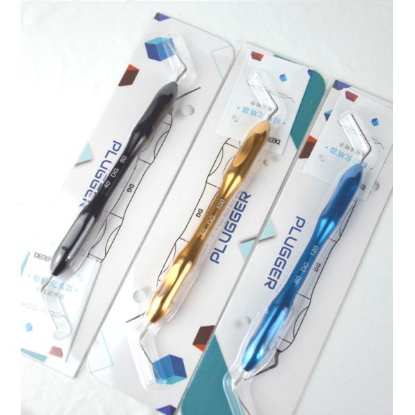 0.4mm 0.5mm Endodontic Hand Plugger Endo Dental Accessories Blue Golden