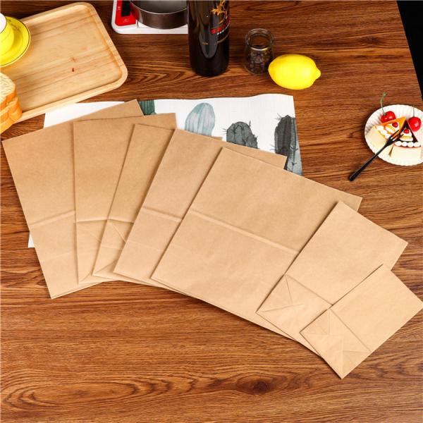 Creatrust Sachet Tea Packaging Wedding Gift Flower Brown One Handle Charcoal Customized Food Paper Bag