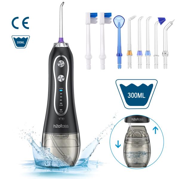 Custom Logo Water Jet Oral Irrigator 40-140PSI Water Pressure With 7 Nozzles