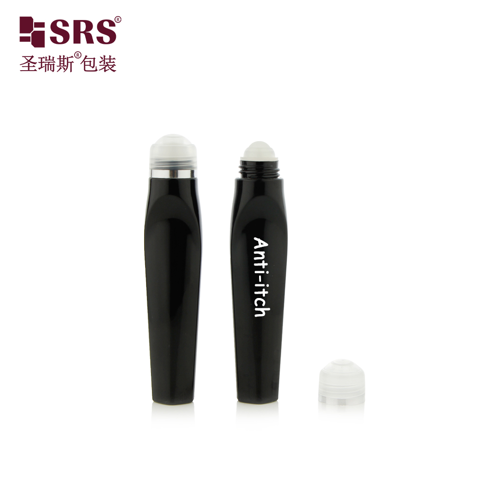 12ml PETG Roll On Bottle Curved Body Empty Container for Eye Serum Essential Oil