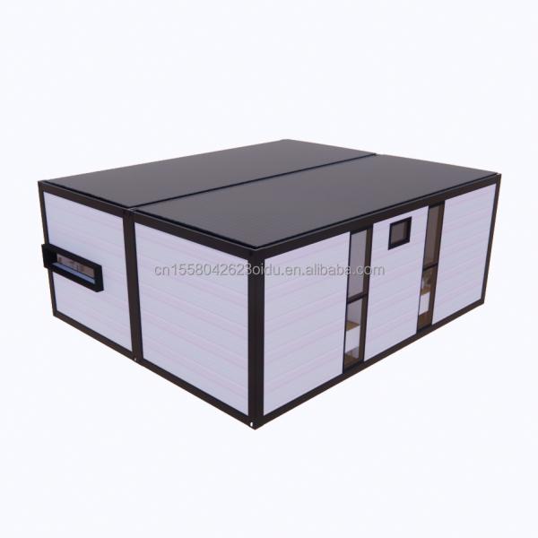 Casa de contenedores galvanizados de acero doblado 180g EU Moderno 2 dormitorios prefabricados de acero expandible Diseño de casa de contenedores para aplicación de centro comercial