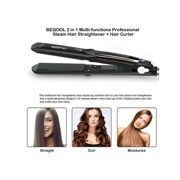 Frizz temp напряжения тока 6 раскручивателя волос пара перемещения доказательства двойные регулируемый