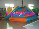 CE Inflatable Floating Slide / Huge Fortress Inflatable Water Toy Customized For Adult