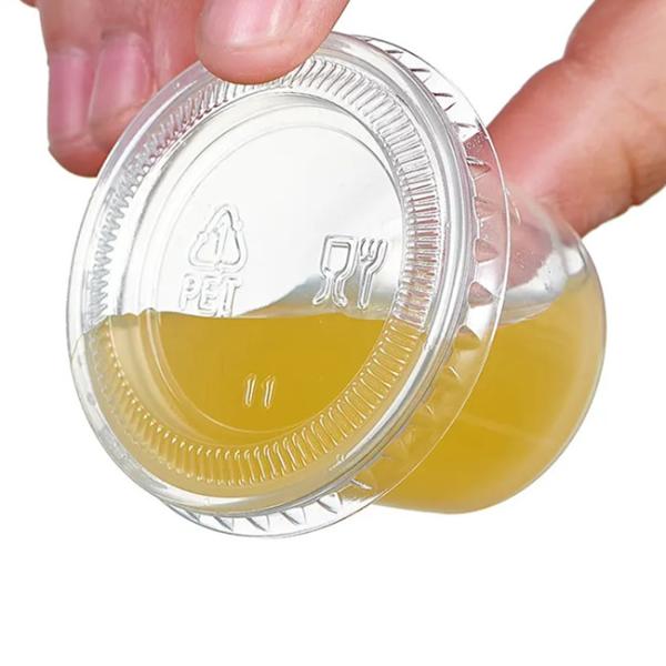 4 Oz PP Disposable Sauce Cup Disposable Plastic Sauce Containers With Lids