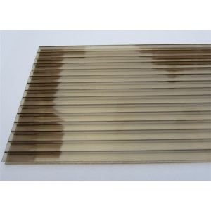 Coloree el bronce propósito multi de la pared de 6m m/de 8m m del policarbonato de los paneles dobles del invernadero