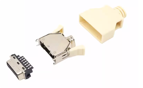 SCSI Servo Connector, Spring Terminal Solder Type, CN Slot Type, 14/20/26/36/50P, Black/Beige