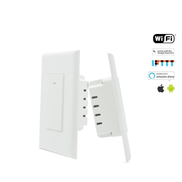 15A Wifi Home Light Switch , Amazon Alexa Compatible Light Switches US Standard