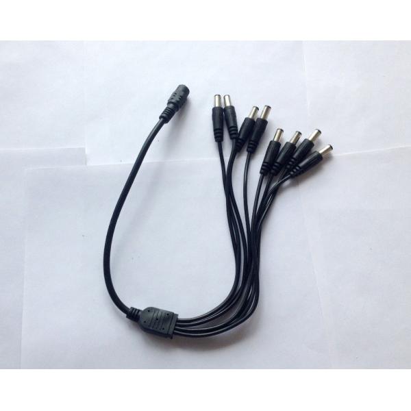 1 Male to 8 Dual Female Splitter Cable for 5.5mm/2.1mm CCTV Camera DC Power CE Approved