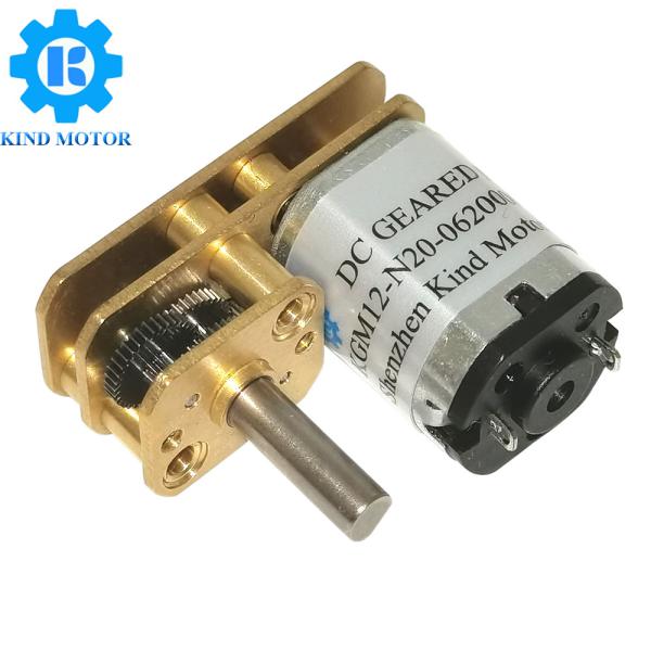 Stainless Steel Right Angle DC Gear Motor 3.2KgCm Stall Torque Carbon Brushed