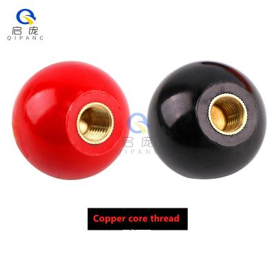 Lathe Tractor Machine Plastic Round Ball Knob Handle Black M5/M6/M8/M10* Ball Diameter 16/20/25/30/32/40mm