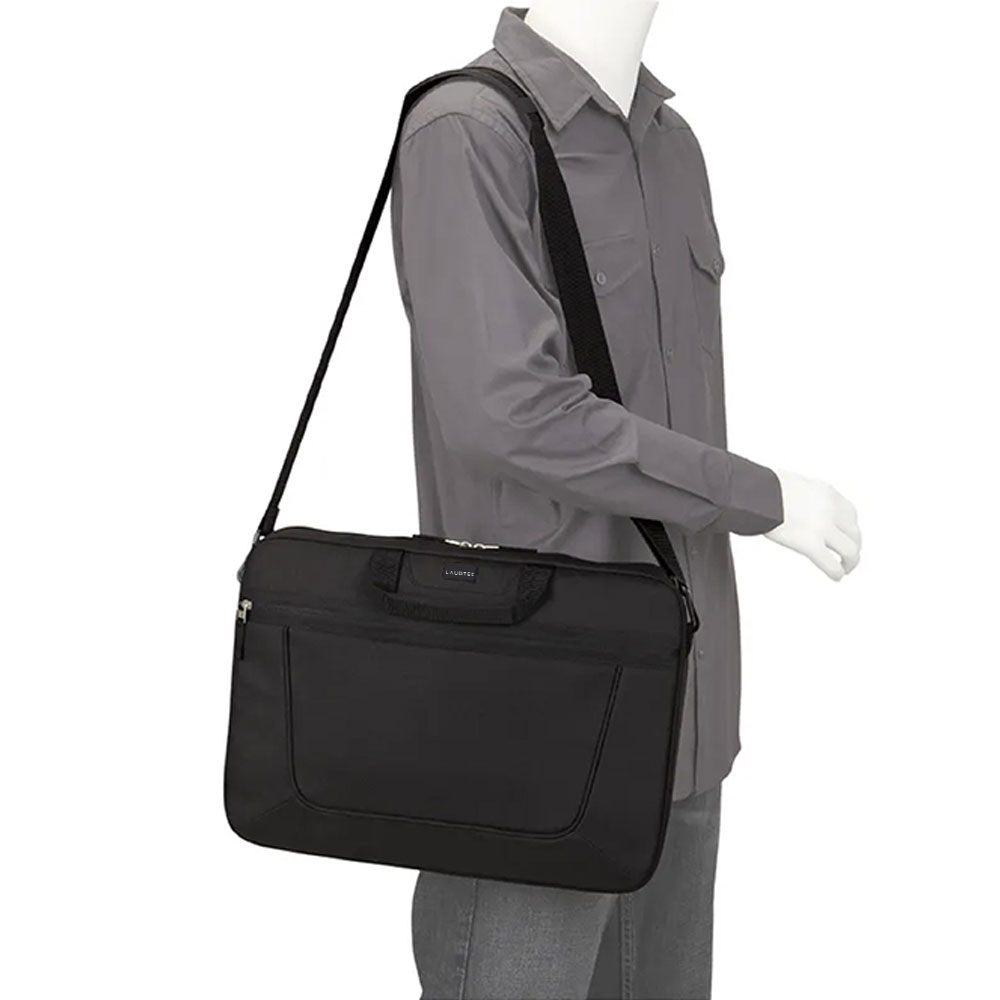 For Laudtec 15.6 Inch Top-Loading Laptop Case Waterproof Polyester Sleeve Lightweight Business Detachable Strap Messenger Wholesale OEM/ODM/Private Label
