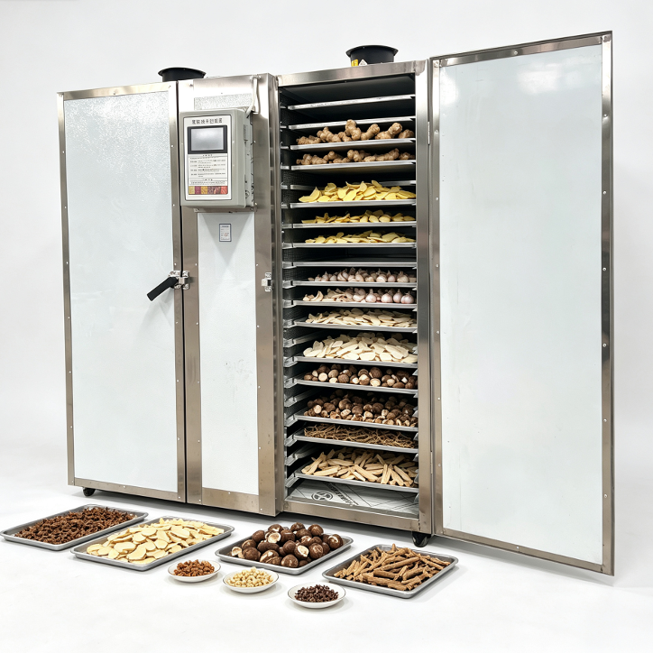 Industrial Food Dehydrator with 680W Dehumidifier 300kg/h Evaporation and 15kW Power Tray Drying Oven