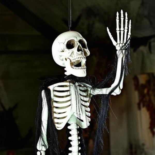 Decoración de Halloween Esqueleto Colgante Animado Escalofriante Para Casa Embrujada