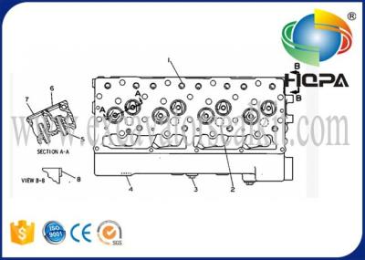 8N1188 8N-1188 Cylinder Head / CAT D330C Engine 3304 Engine Cylinder Parts