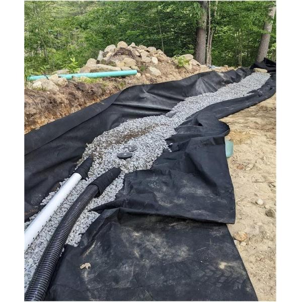 Agriculture Use Black PP NonWoven Geotextile Ground Cover For Landscape And Weed Control