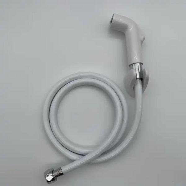 Sustainable White Handheld Toilet Kit Bidet Modern Solution For Bathroom Hygiene