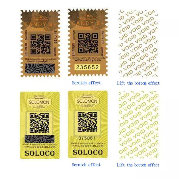 Custom Printing Tamper Proof Seal Sticker Holographic Logo Security Hologram Void Sticker