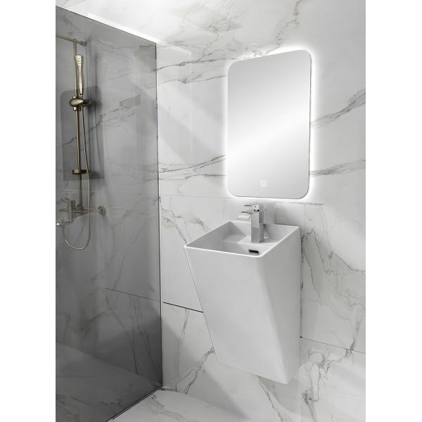 Luxury Bathroom Wall Hung Basin Black White Grey Premium Ceramic Anti Scratch Glaze