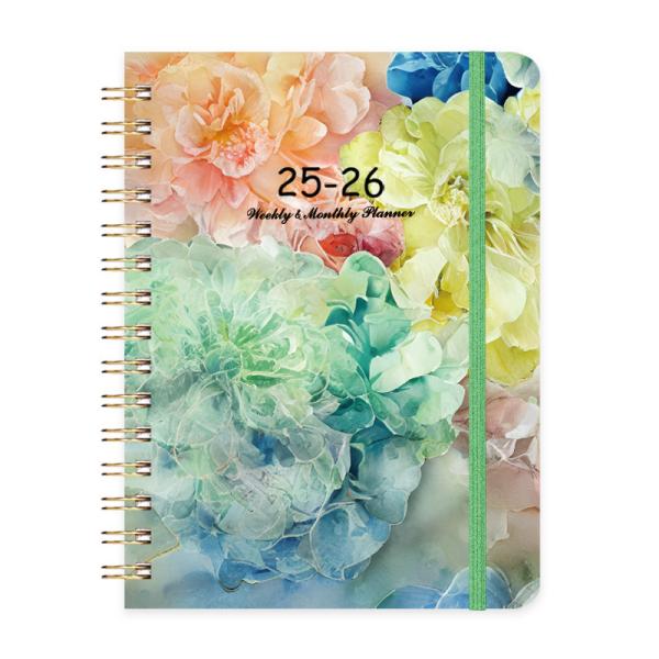 Carnet à spirale personnalisé à couverture rigide avec papier pointillé ou ligné