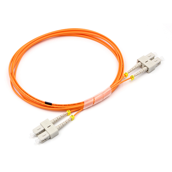 SC UPC To SC UPC Кабель с оптическими волокнами 62.5/125 OM1 Multimode OFNR 2.0mm Orange