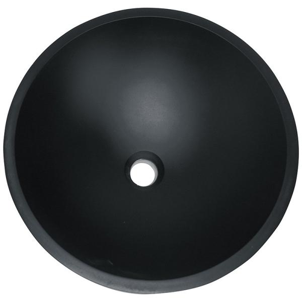 Revestimento de vidro ácido da oxidação de Matt Black Basin Round Bathroom do hotel anti
