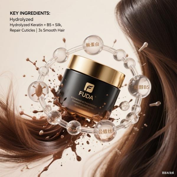 Frizz-resistant Hair Mask! Tames static electricity and frizz in 3 seconds