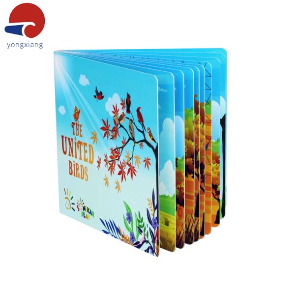Full Color Cardboard Childrens Book Lithographic Printing Custom Hard Cover Book