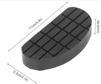 2 cm coussinets en caoutchouc pour les outils de coupe des sabots de vache / de bétail 5.2cm 11cm longueur