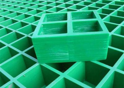 Platform Molded Fiberglass Grating , Square Hole Fiberglass Grate Flooring