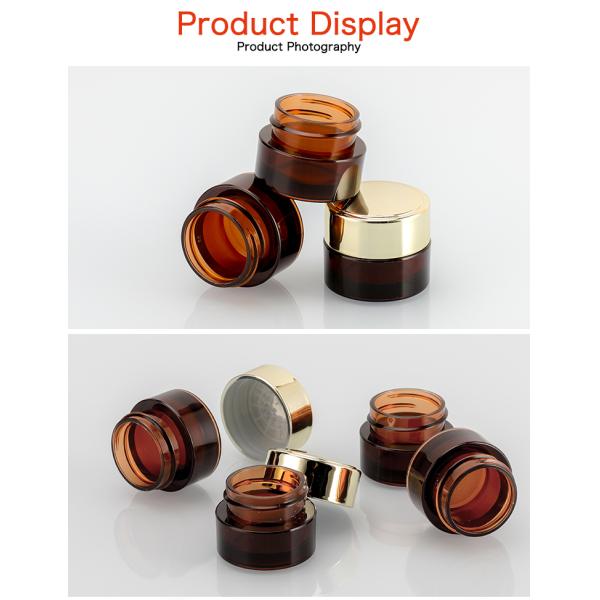 10g Brown Gold Cover Single Layer Eye Cream Essence Cosmetic Packaging Container