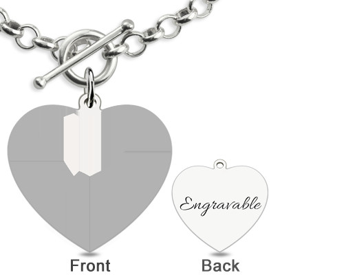 0.8X0.8IN 0.7oz Personalized Photo Charm Bracelets unisex s925 photo engraved bracelet