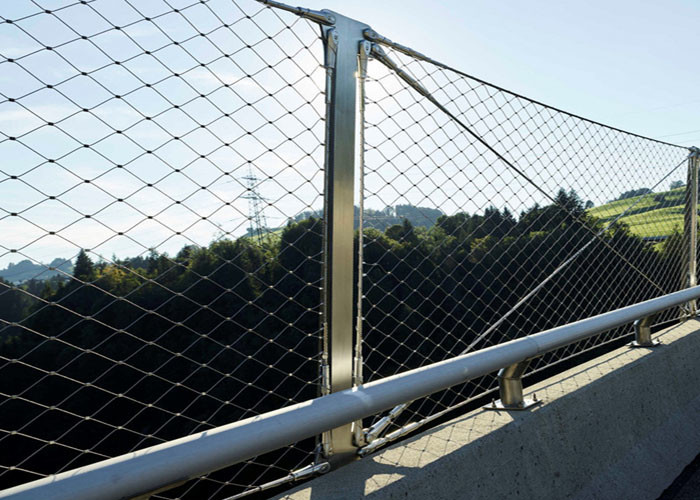 Подгонянное 2,0 отверстие сетки 80*80 Mm кабеля балюстрады Mm