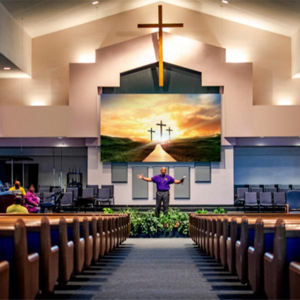 Stage Background Hd Led Wall P3 P4 , Outdoor Led Display Screen P3.91 For Church