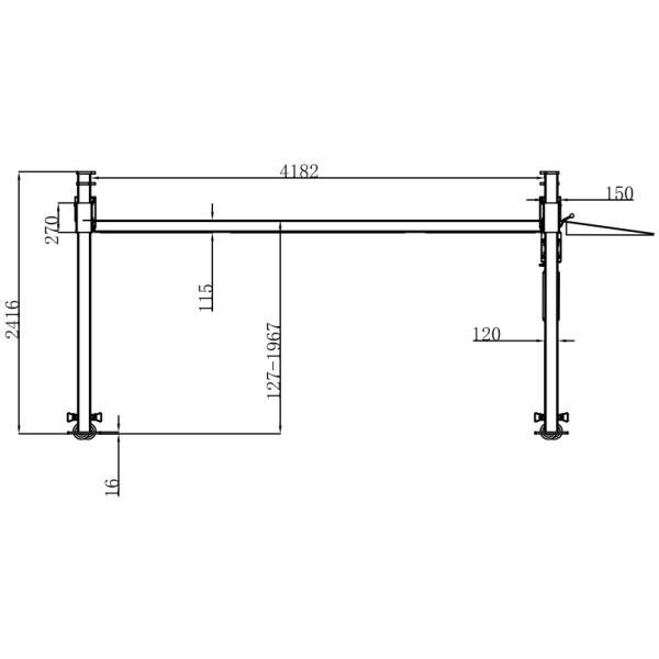110V 220V 230V Four Post Parking Lift 4 Post Garage Lift
