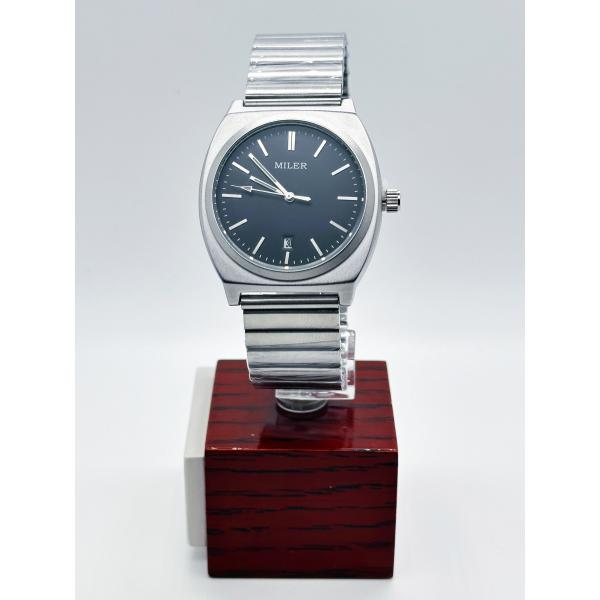 Светлые серебряные часы из нержавеющей стали 30M водонепроницаемые хронографы кварцевые часы