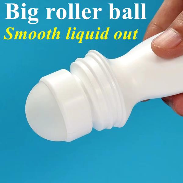 Black HDPE Roll On Oil Bottles 30ml Empty Roll On Deodorant Containers