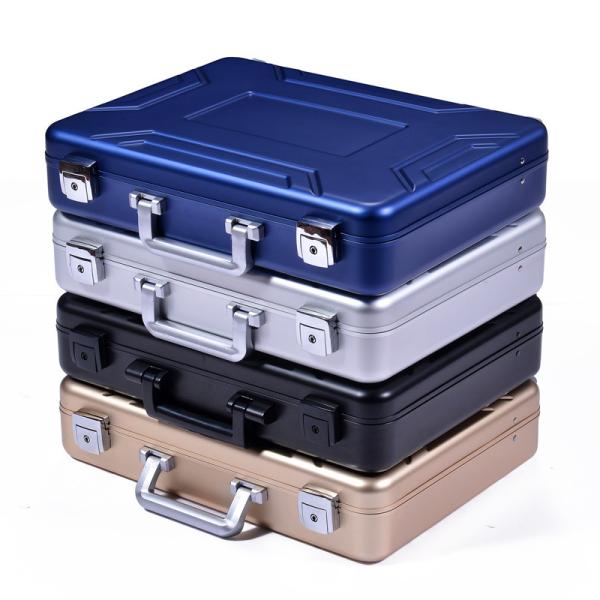 MS-M-05 anodizou a pasta de alumínio azul da mala de viagem para a venda Case modelo de alumínio