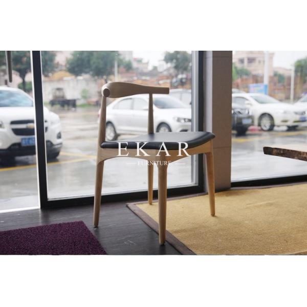 Furniture Modern Designs Chair Solid Wood With Leather Seat Dining Table Chair Set